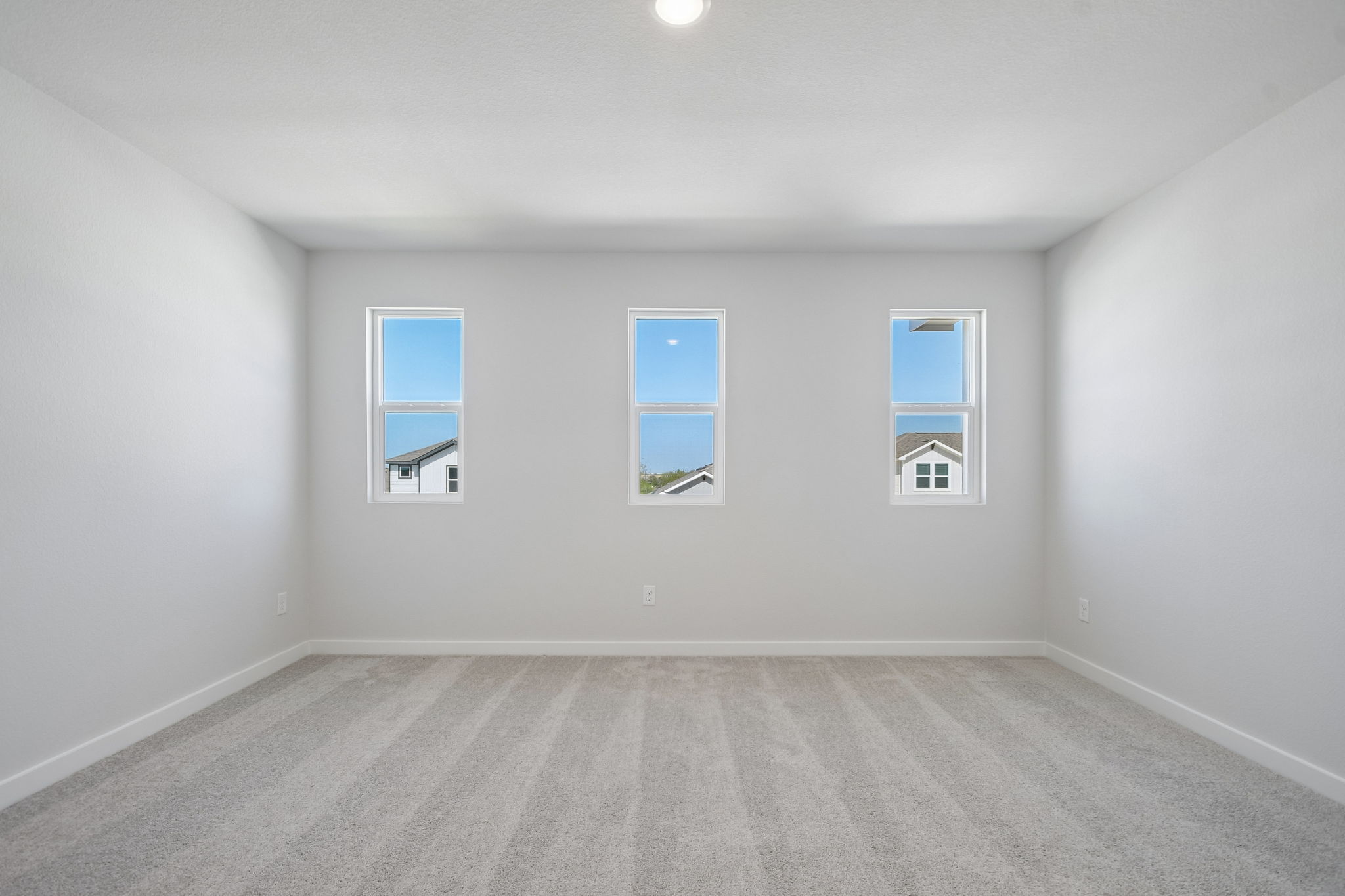 A room with white walls.