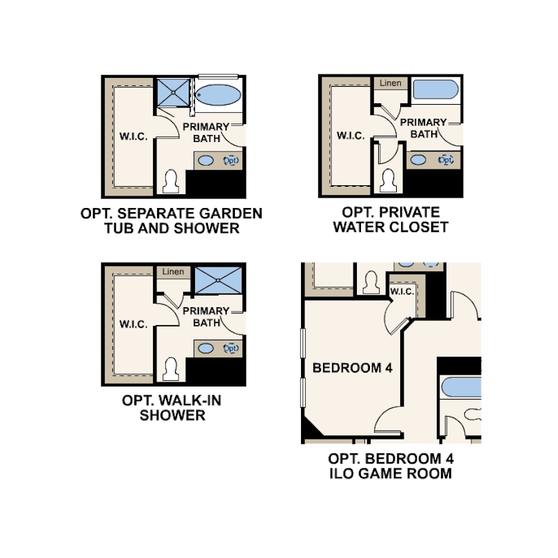 Kourtney plan, Second floor options