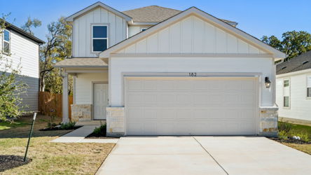 A garage with a garage.