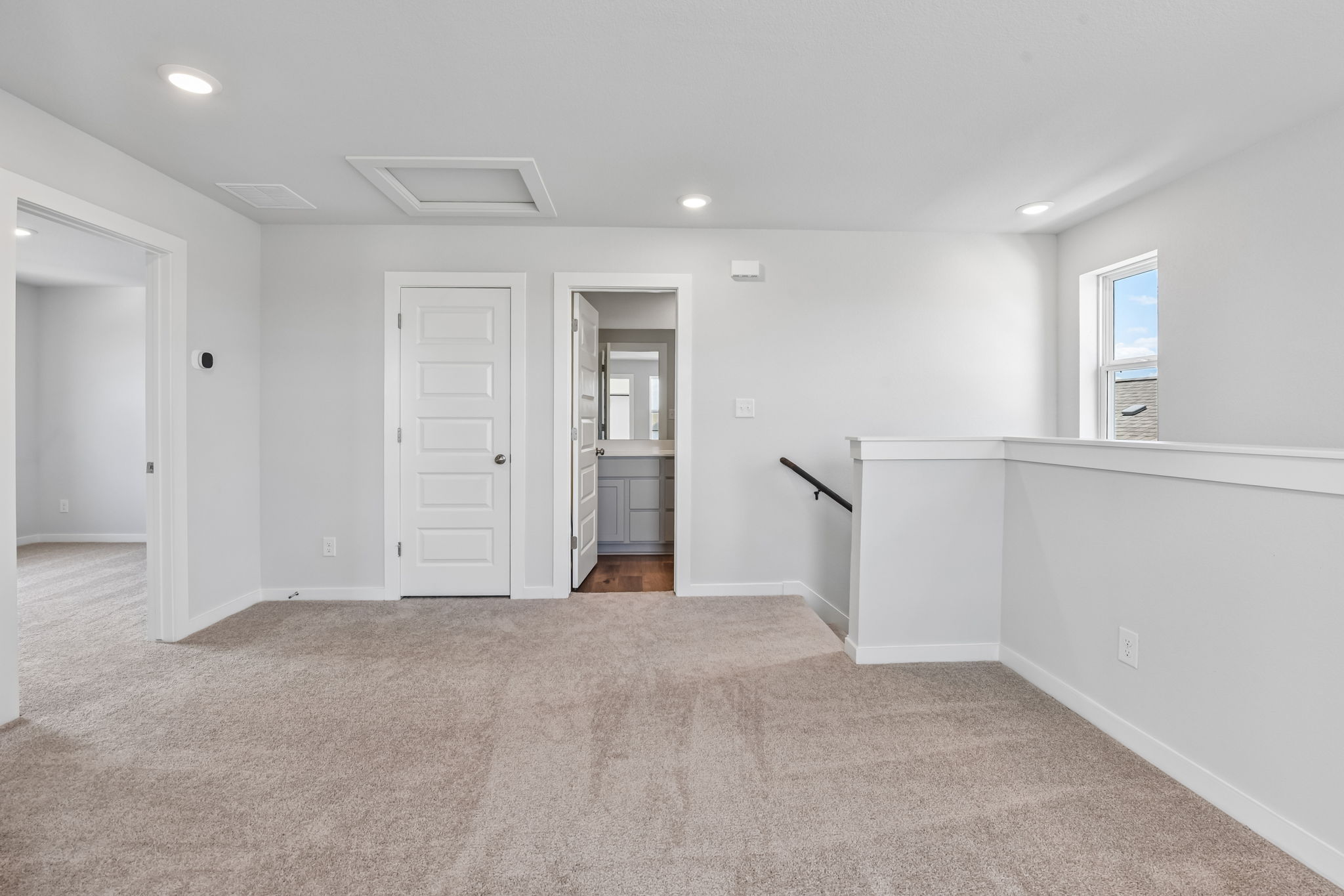 A room with white walls.