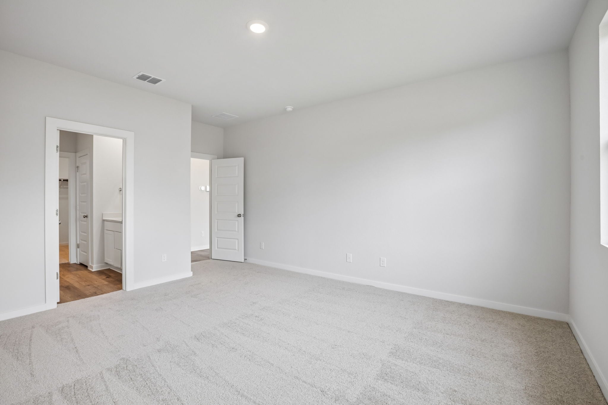 A room with white walls.