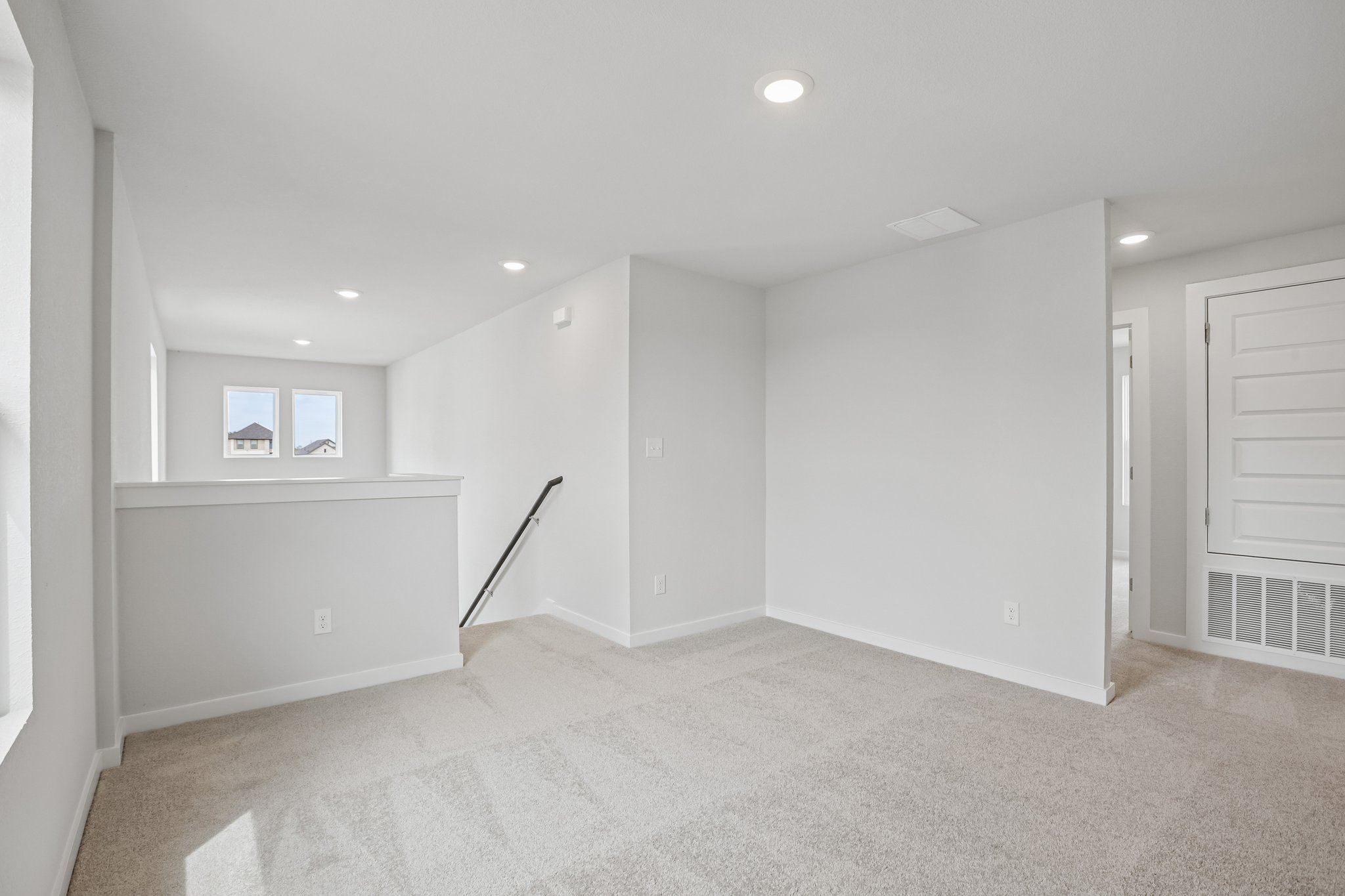 A room with white walls.
