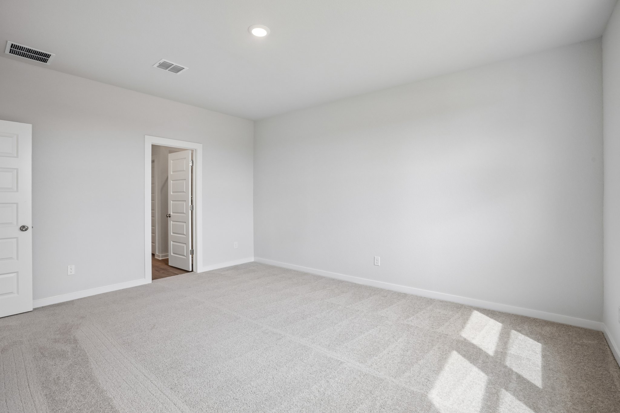 A room with white walls.
