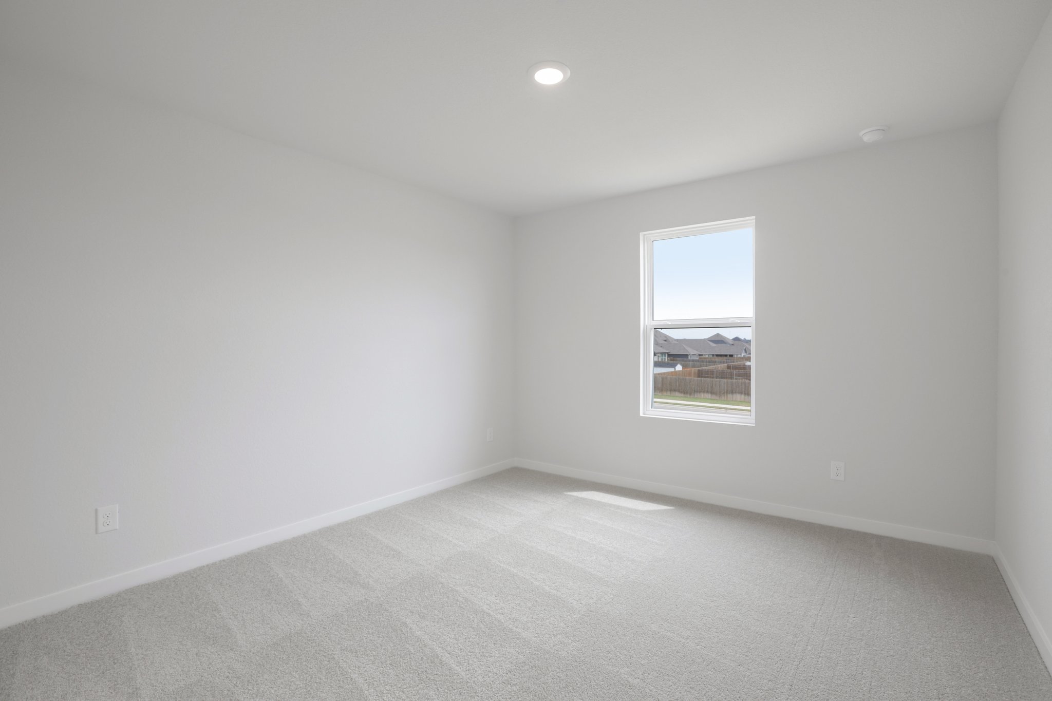 A room with a window.