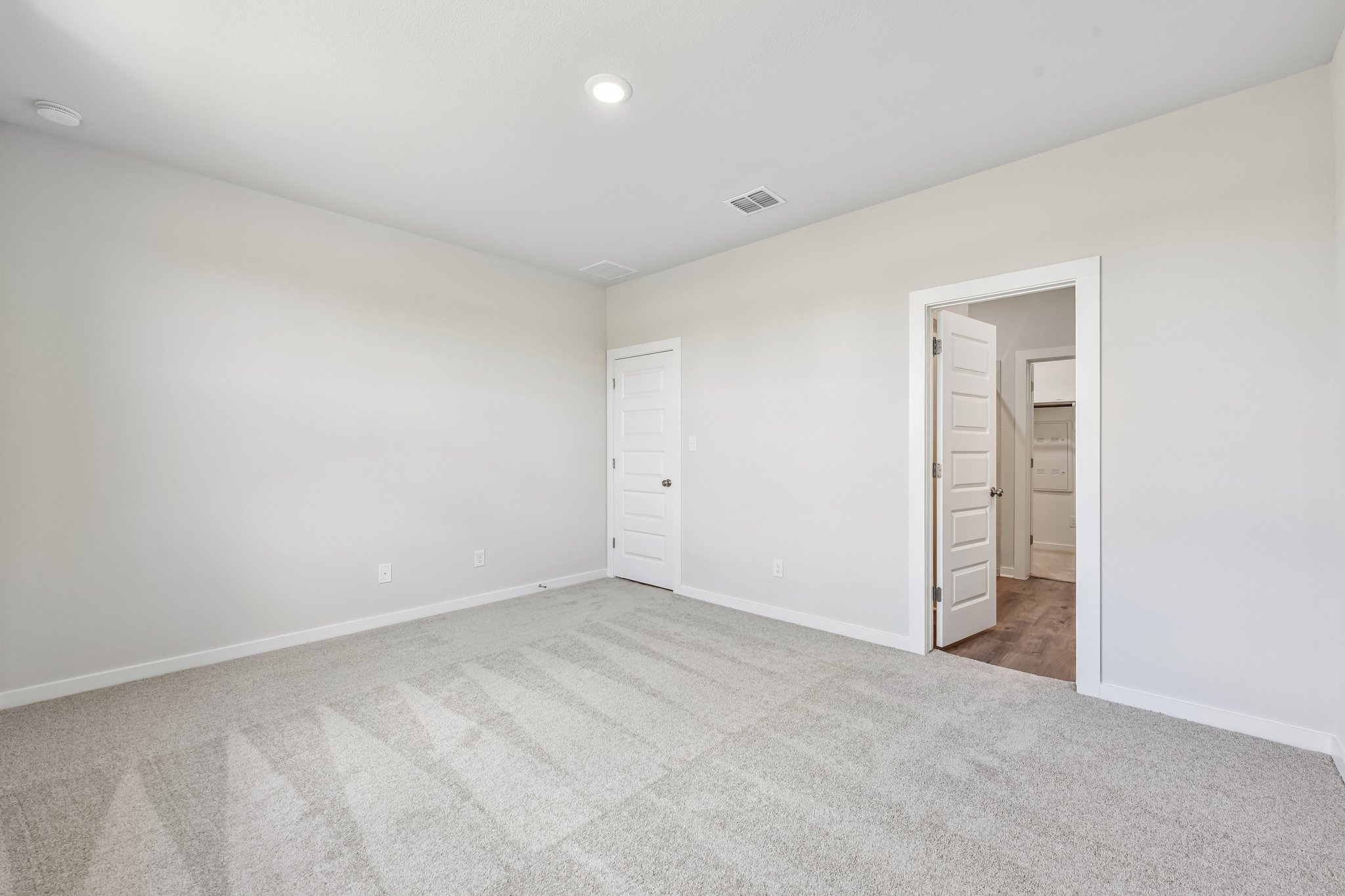 A room with white walls.