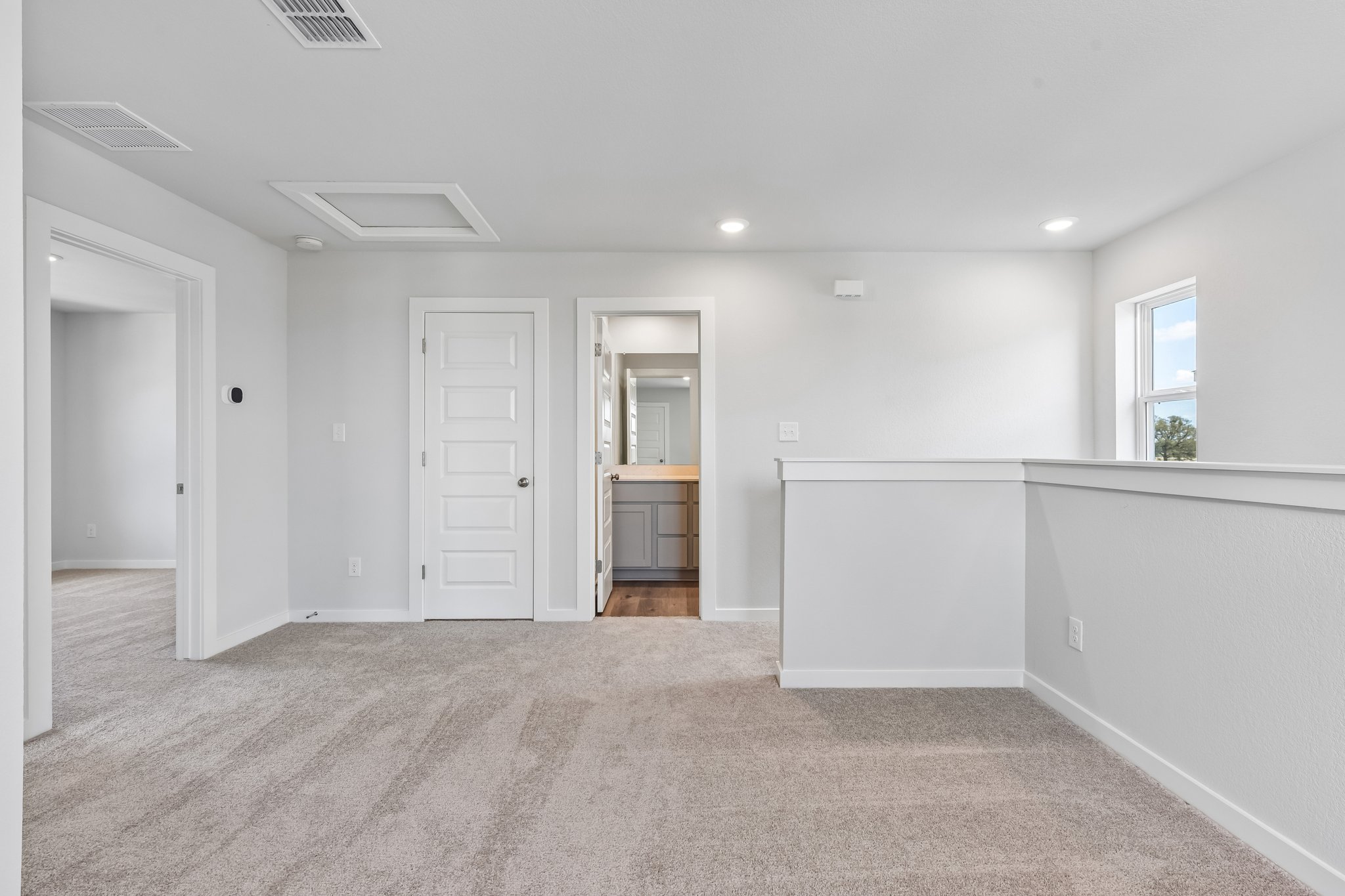 A room with white walls.