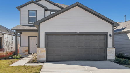 A garage with a garage.