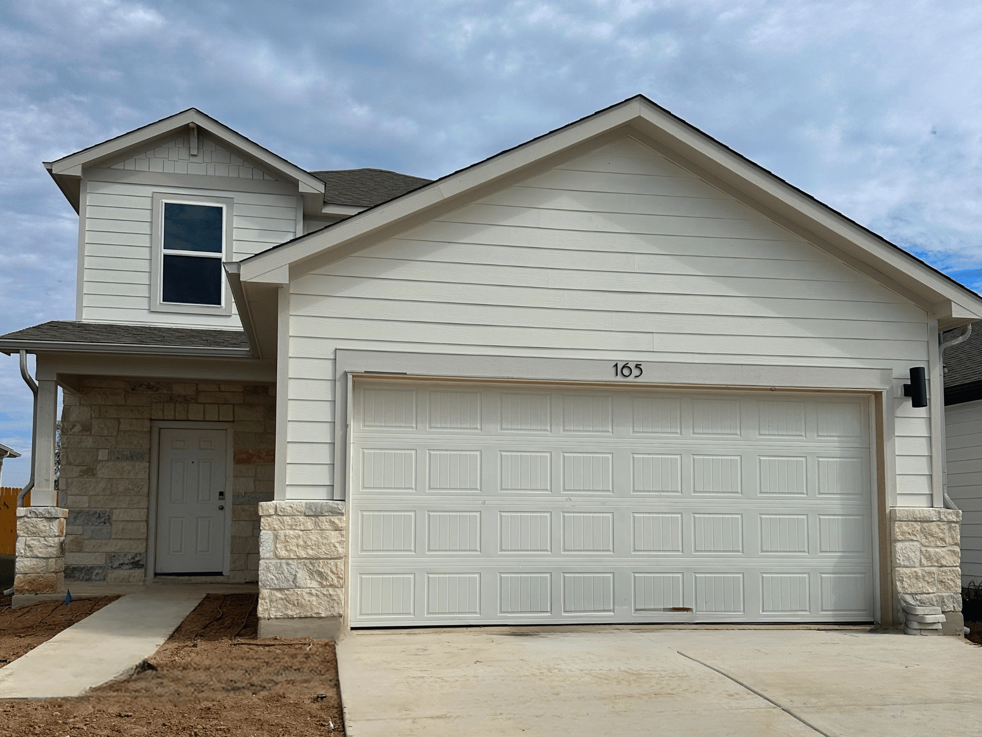 A house with garages.