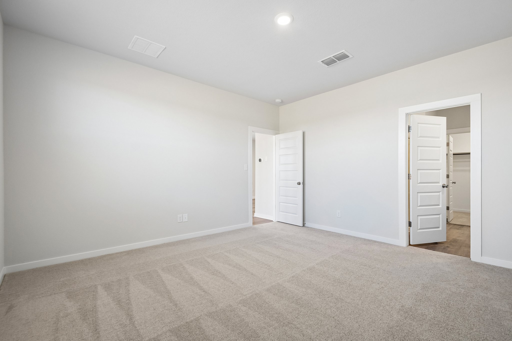 A room with white walls.