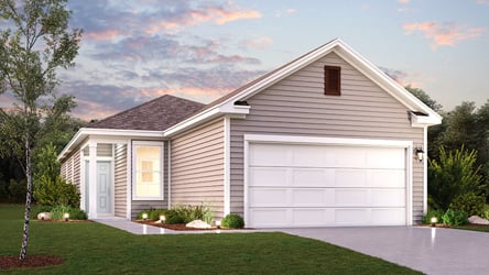 A house with a garage.