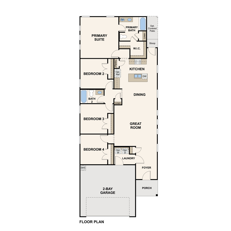 Hamilton floor plan at The Ridge at Trinity Ranch