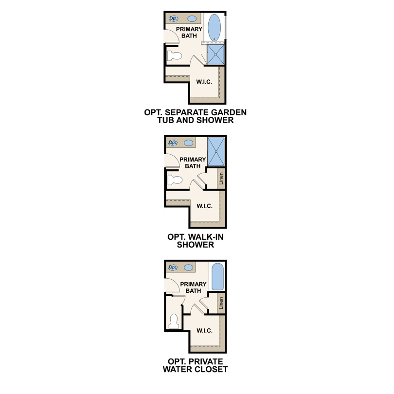 Hamilton floor plan options at The Ridge at Trinity Ranch