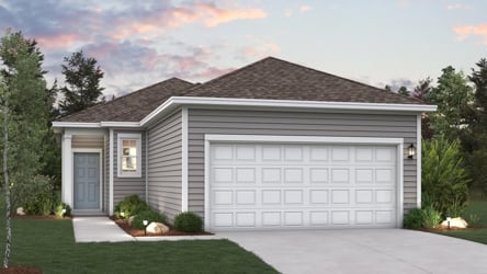 A house with a garage.