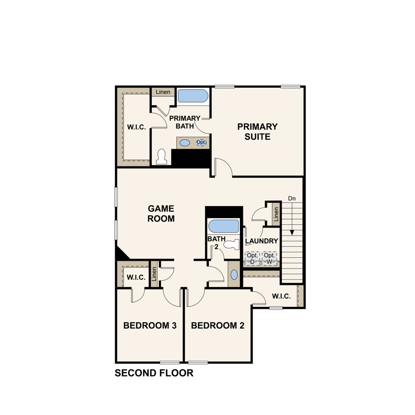 Kendall Second Floor at The Ridge at Trinity Ranch 