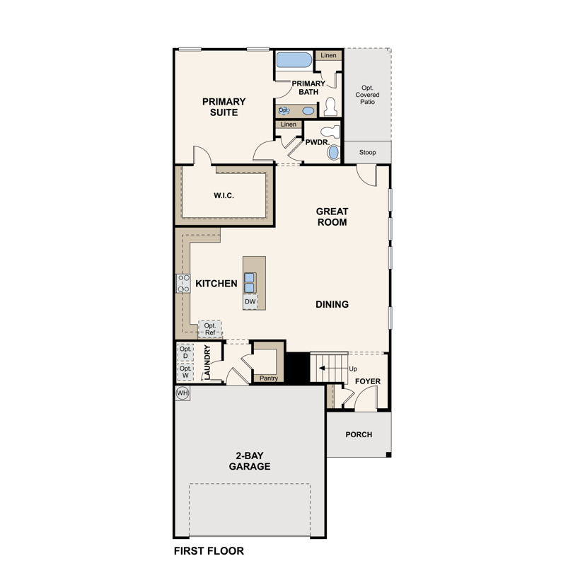 First Floor Madison Floor Plan at The Ridge at Trinity Ranch 