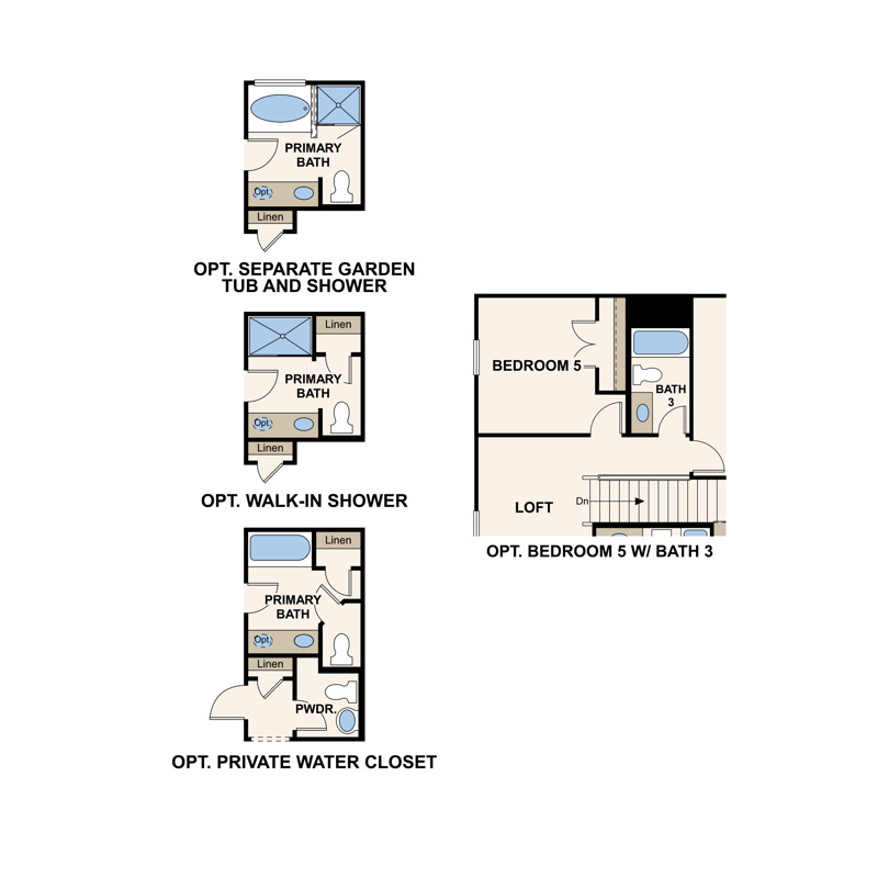 Madison Floor Plan Options at The Ridge at Trinity Ranch 