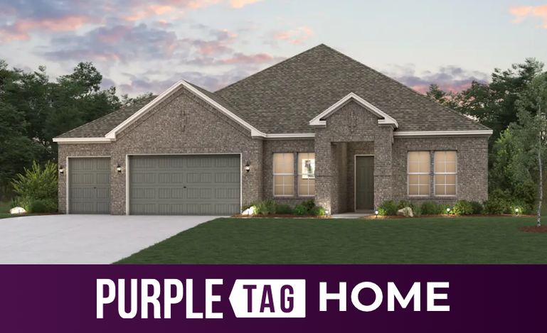 A house with a garage.