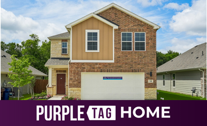 A house with a garage.