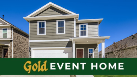 A house with a sign in front.