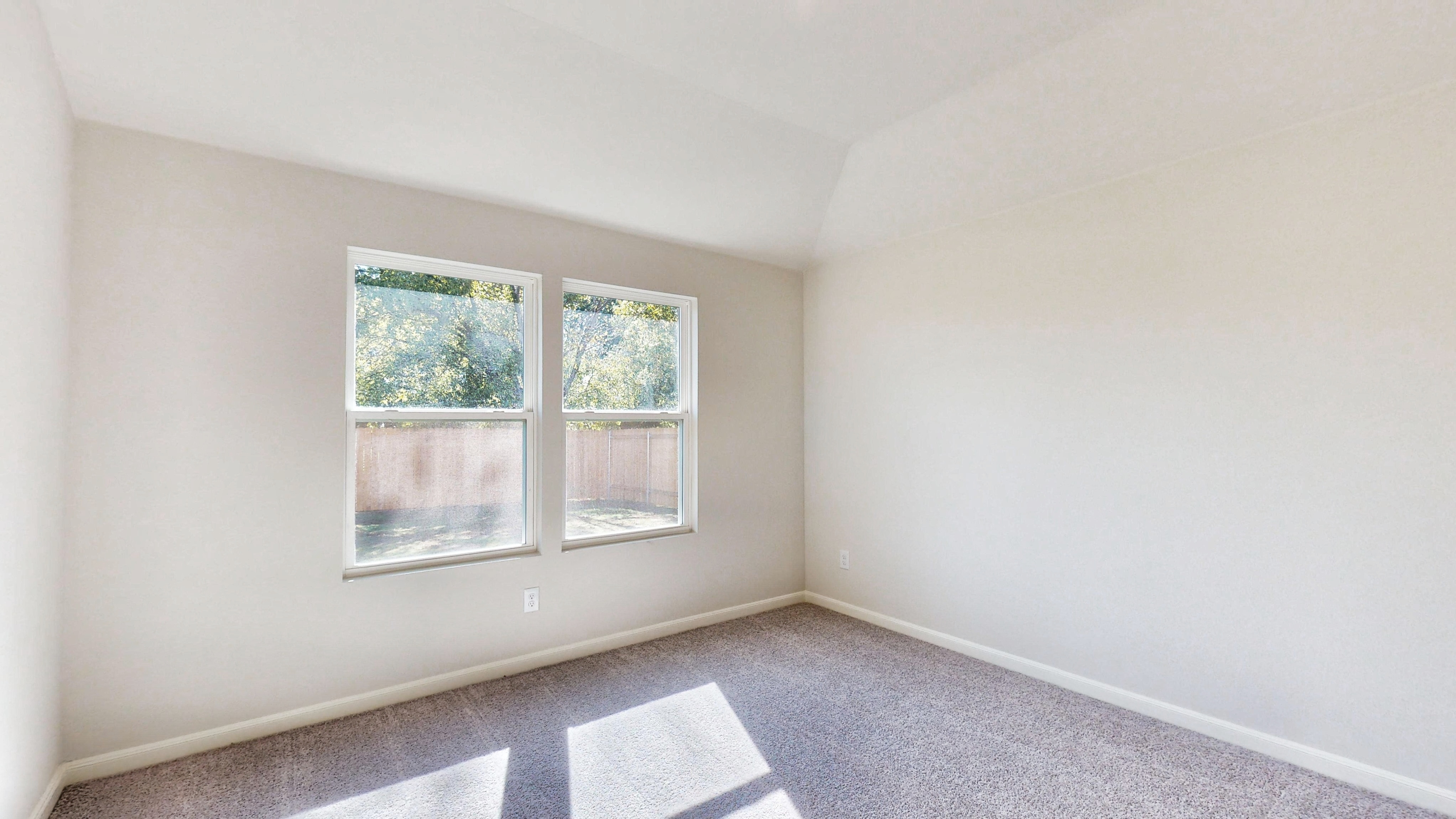 A room with windows.