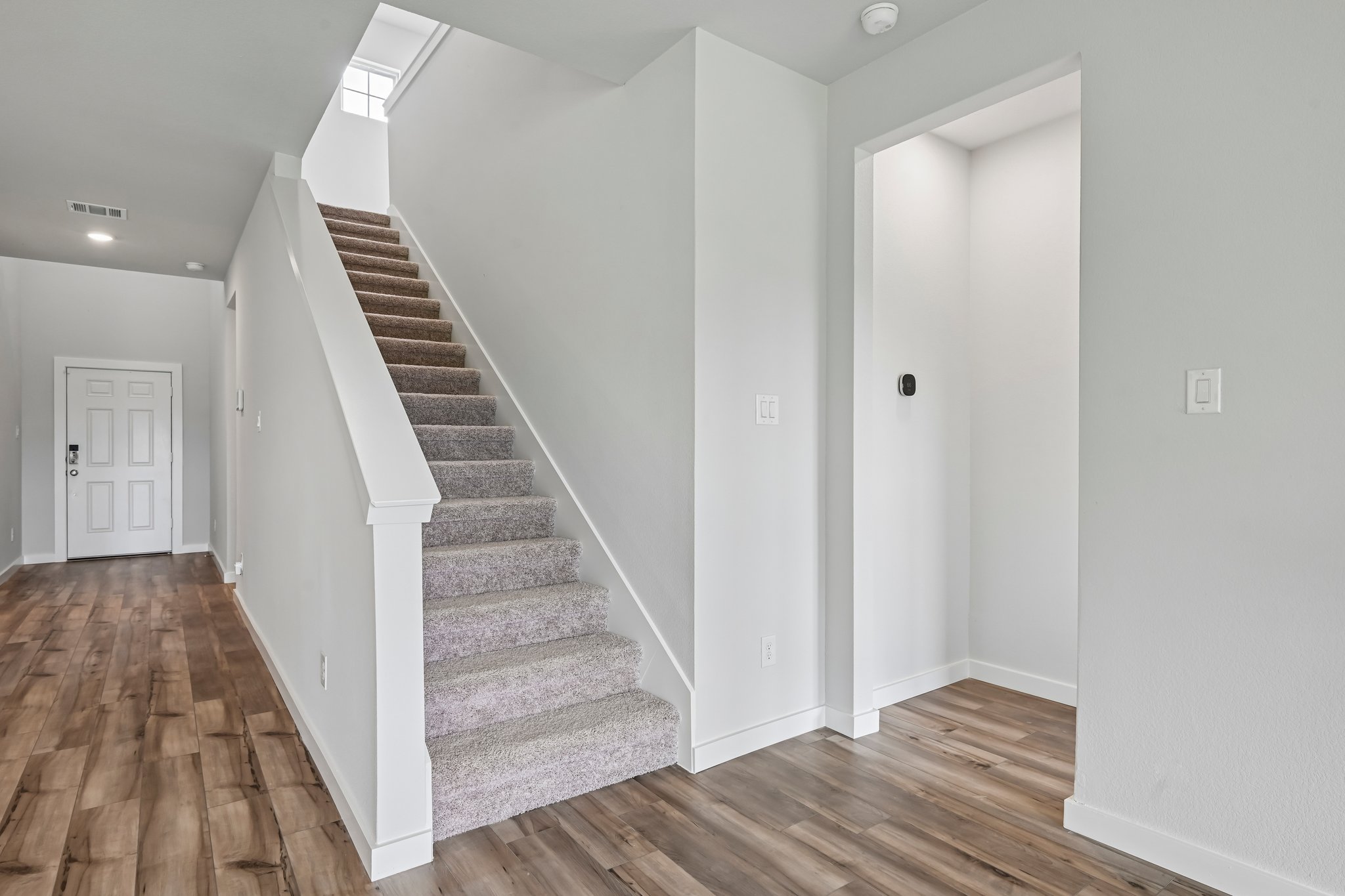 A staircase in a house.