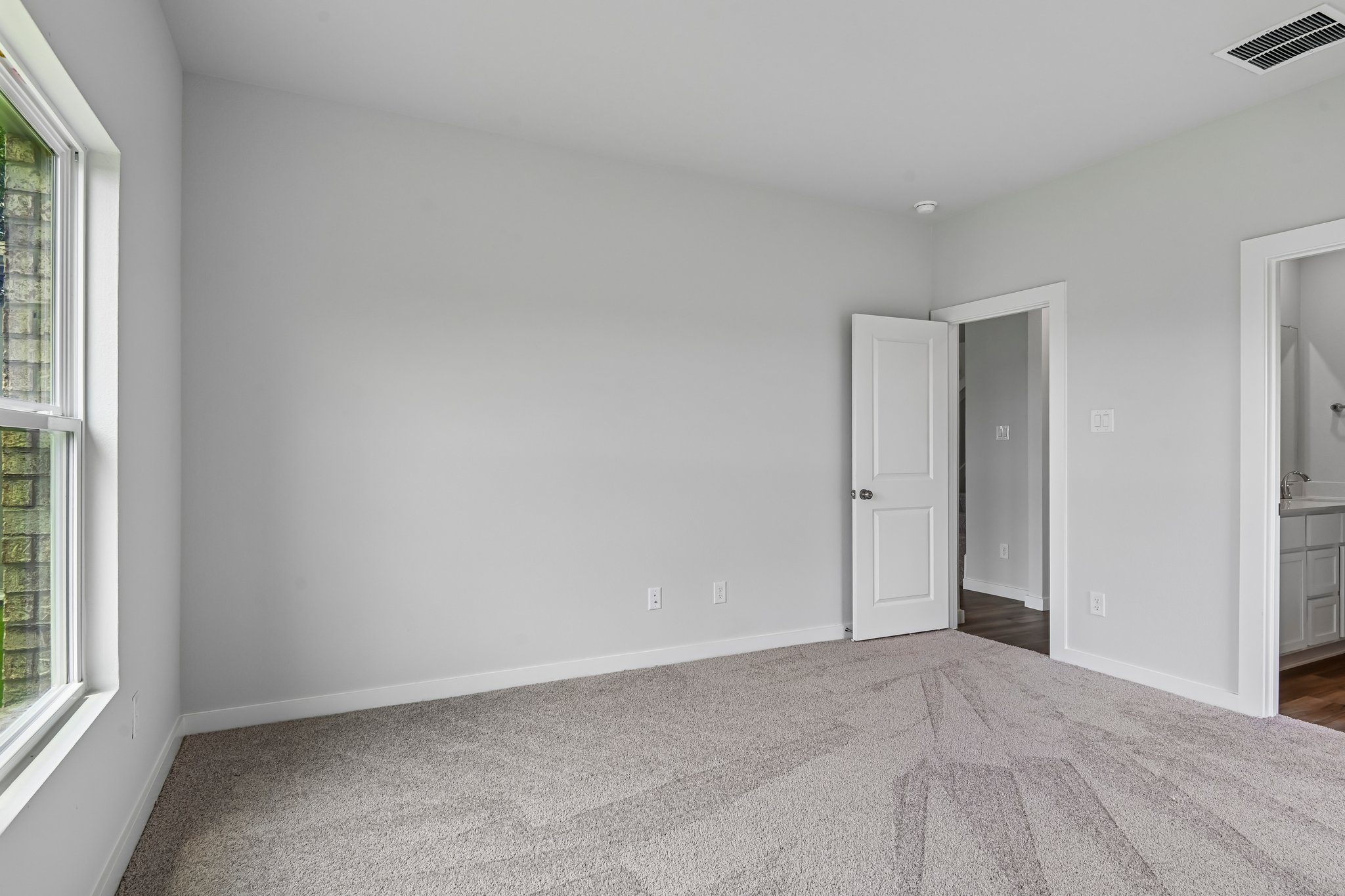 A room with white walls.