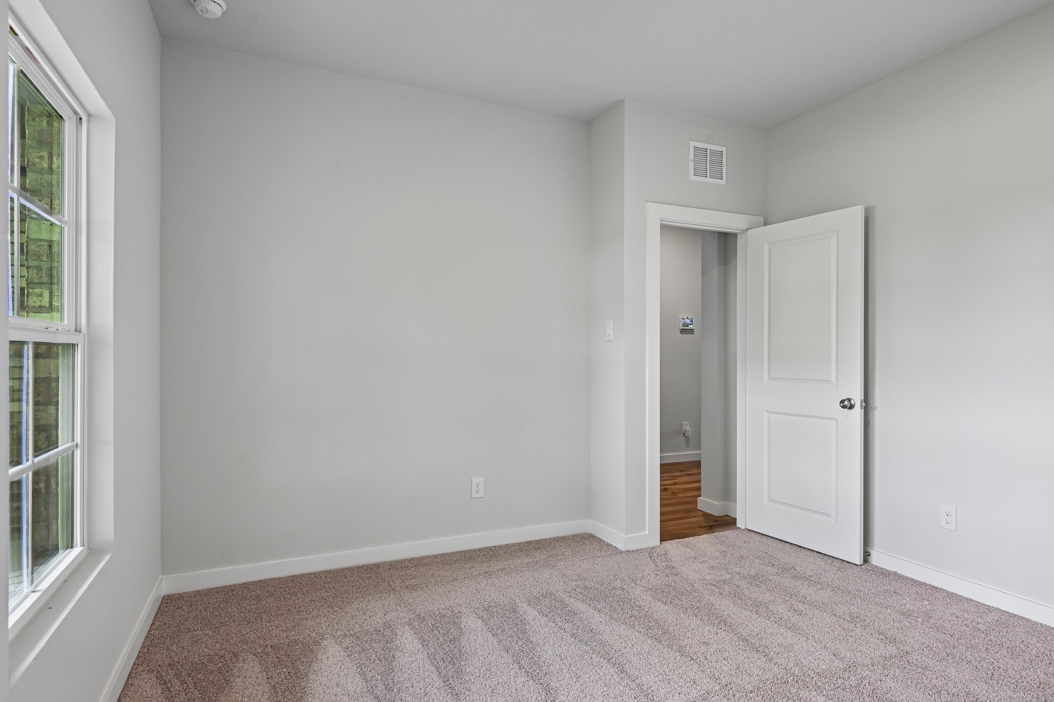 A room with white walls.