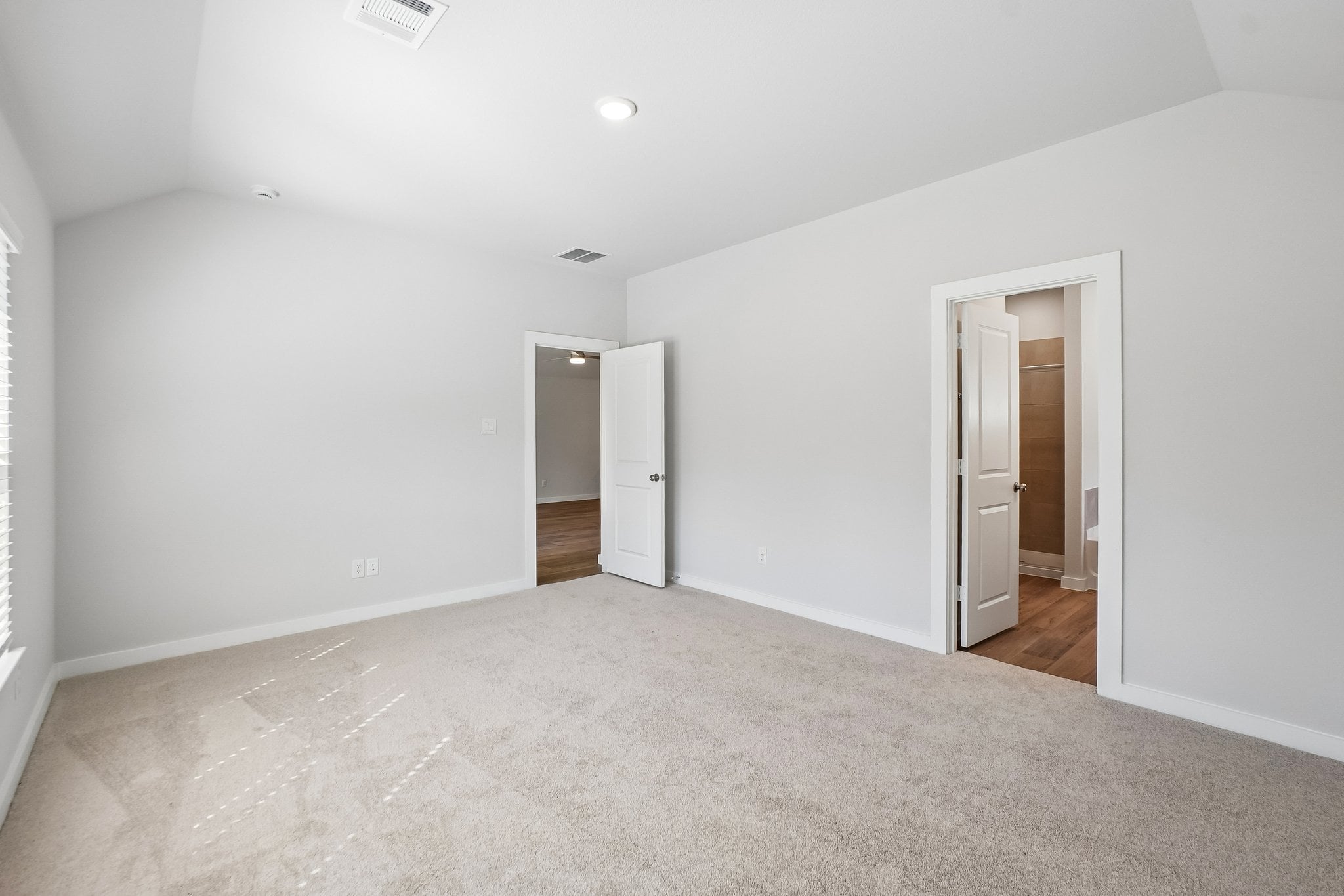A room with white walls.