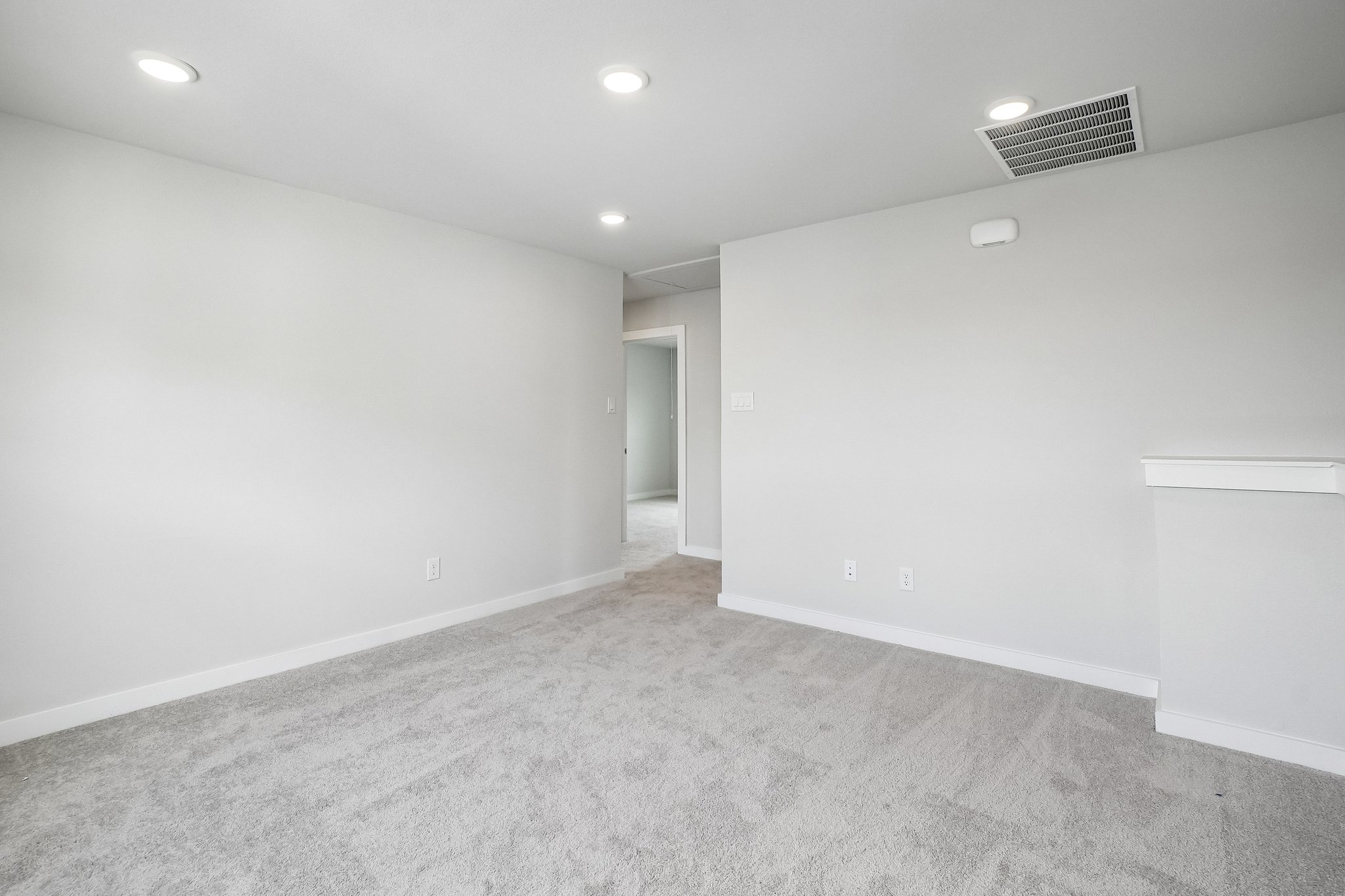 A room with white walls.