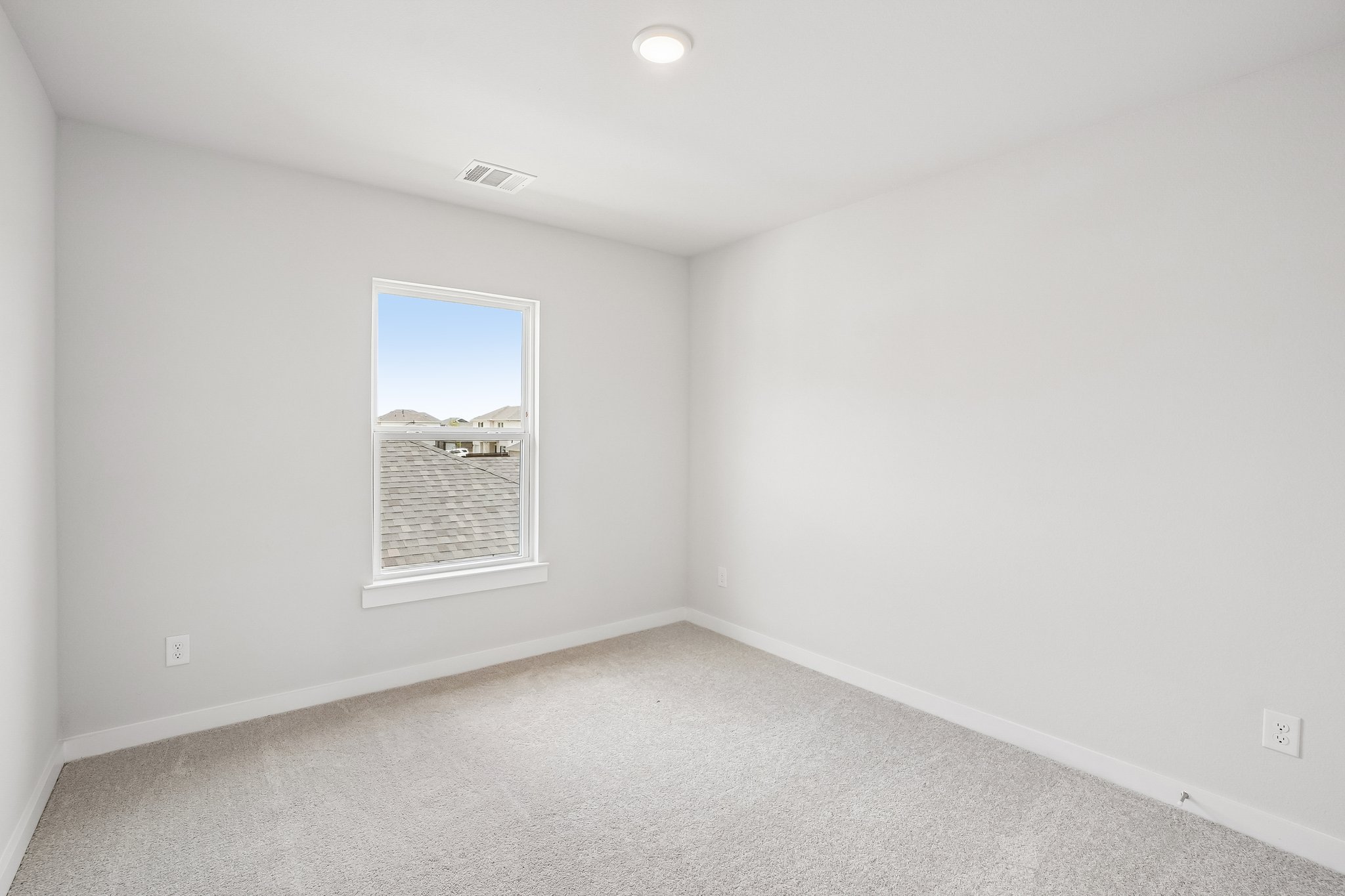 A room with a window.