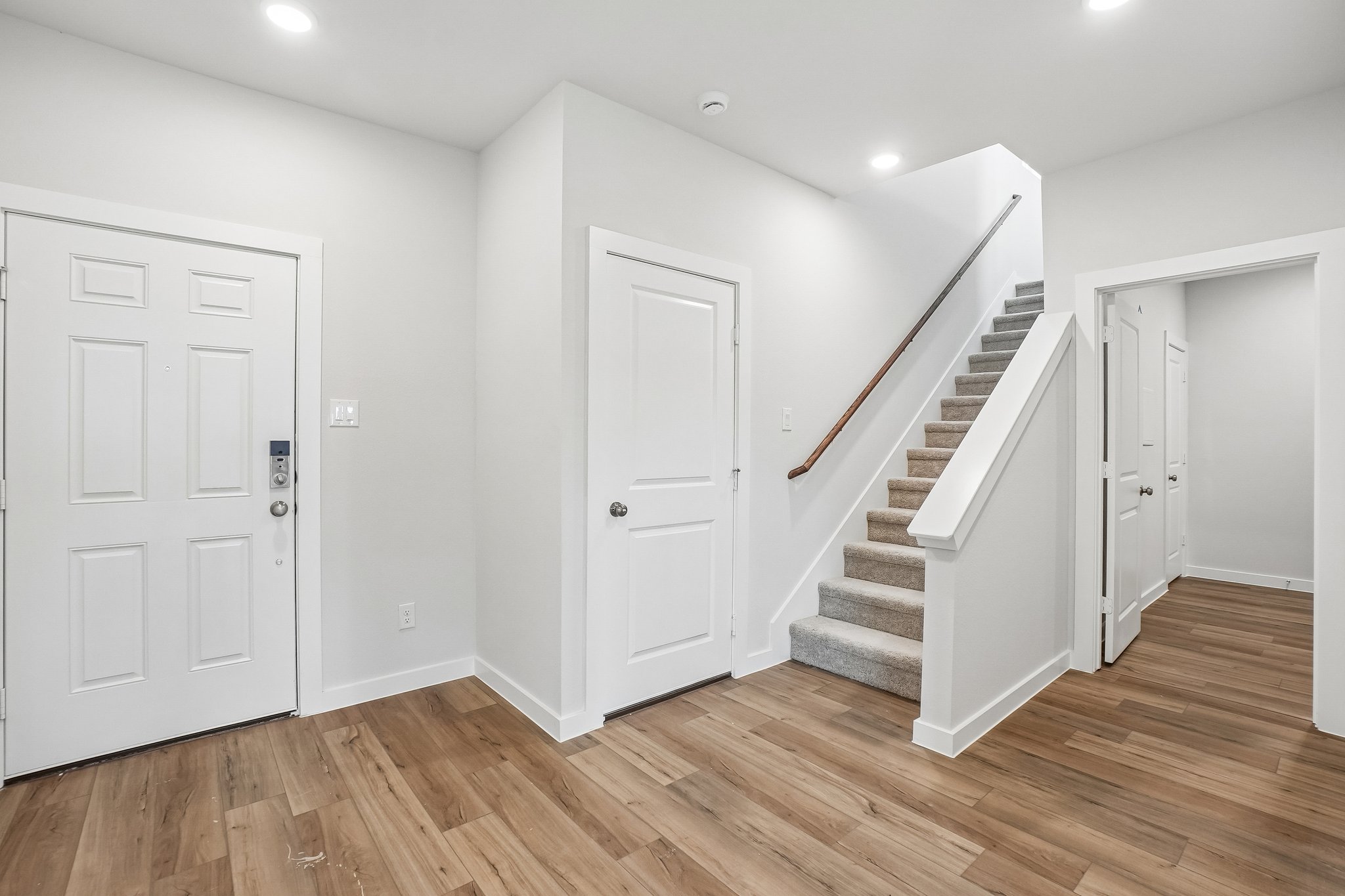 A staircase in a house.