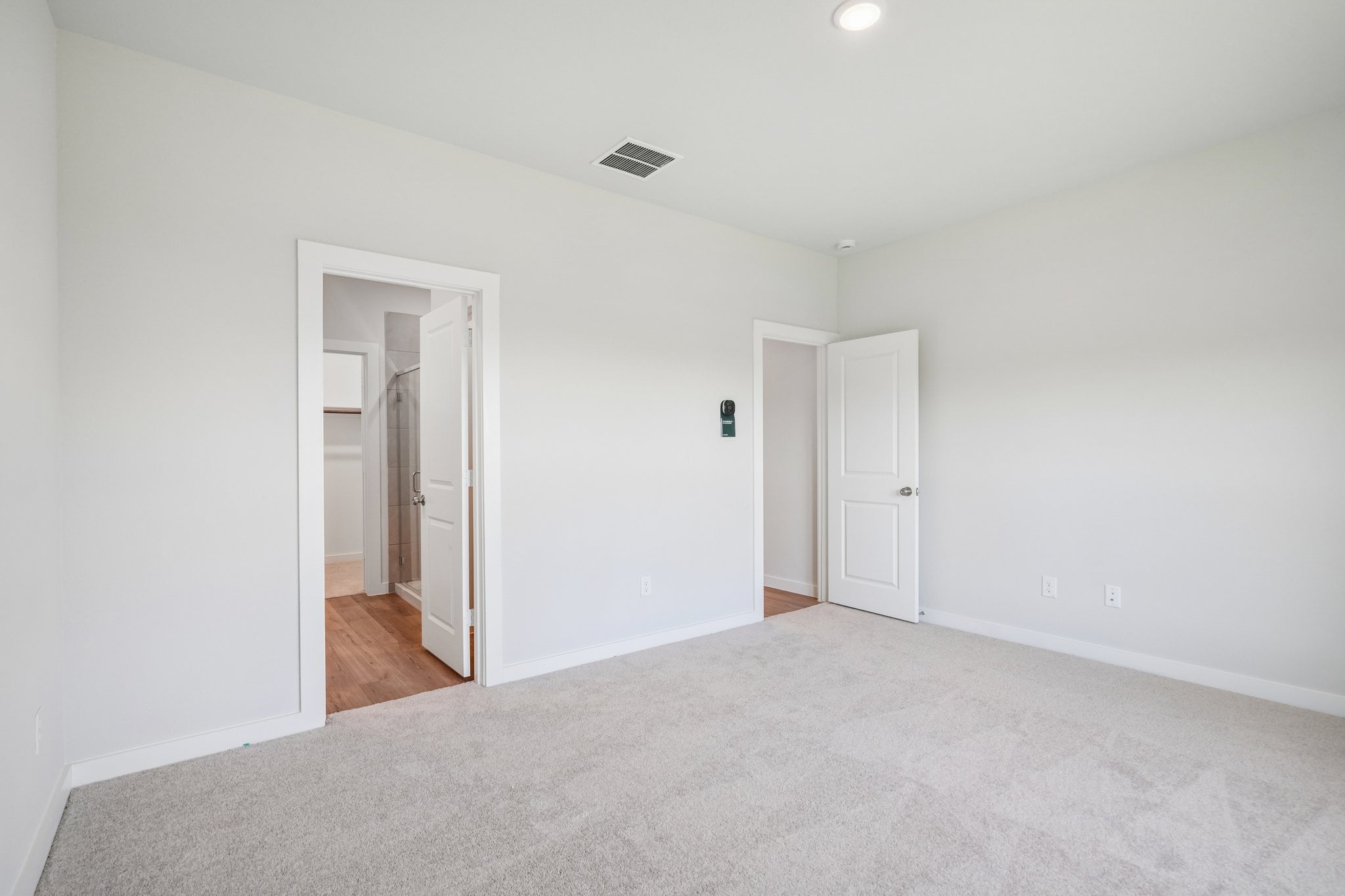 A room with white walls.