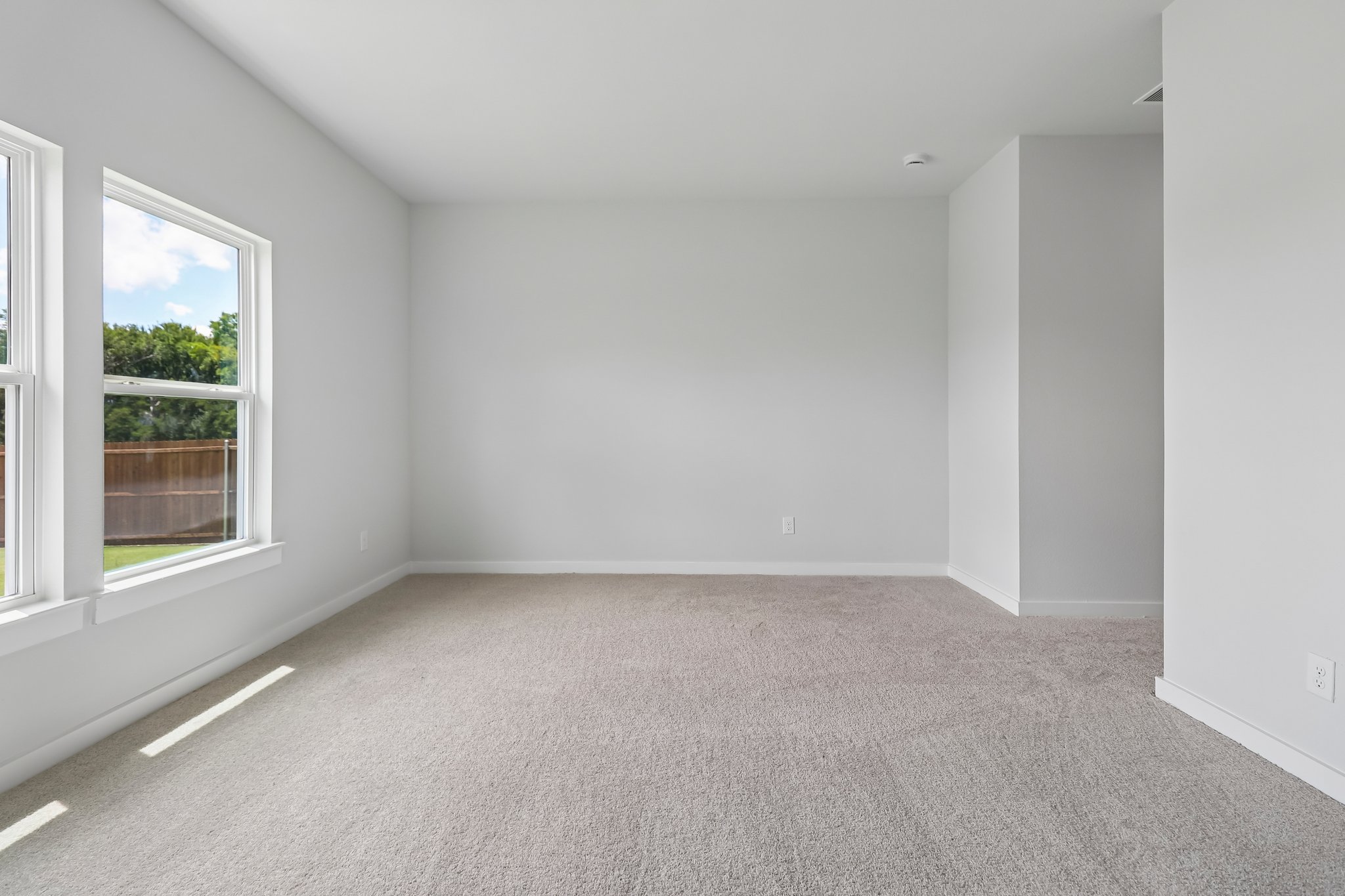 A room with white walls.