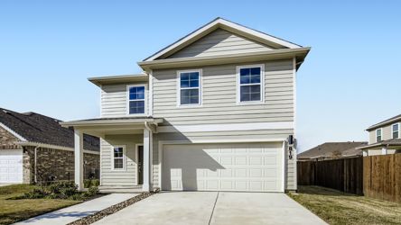 A house with a garage.