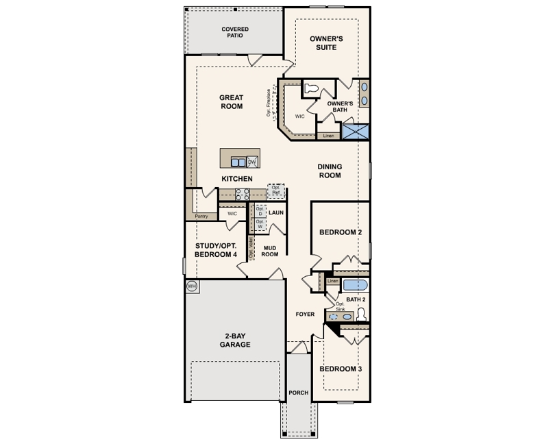 Barbra Floorplan First Floor By Century Communities
