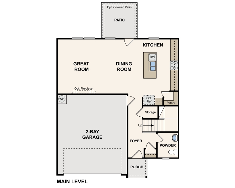 Bonny Floorplan First Floor By Century Communities