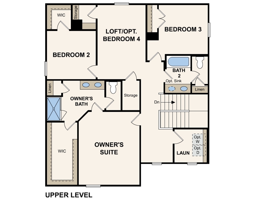 Bonny Floorplan Second Floor by Century Communities