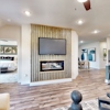 fireplace at 204 Sun Harvest Drive at Ambergrove by Century Communities