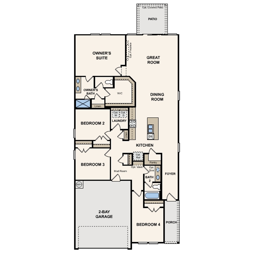 Colin plan first floor at Ambergrove by Century Communities