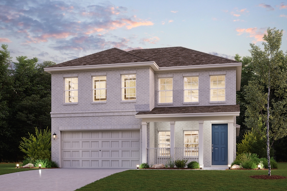 A house with a garage.