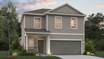 A house with a garage.