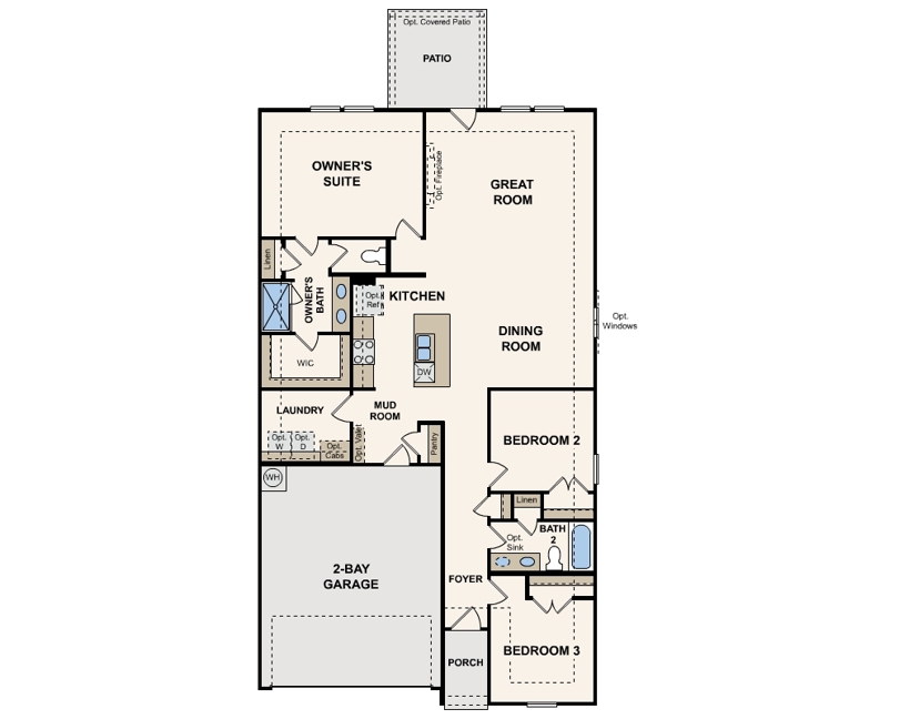 Joseph floor plan options by Century Communities