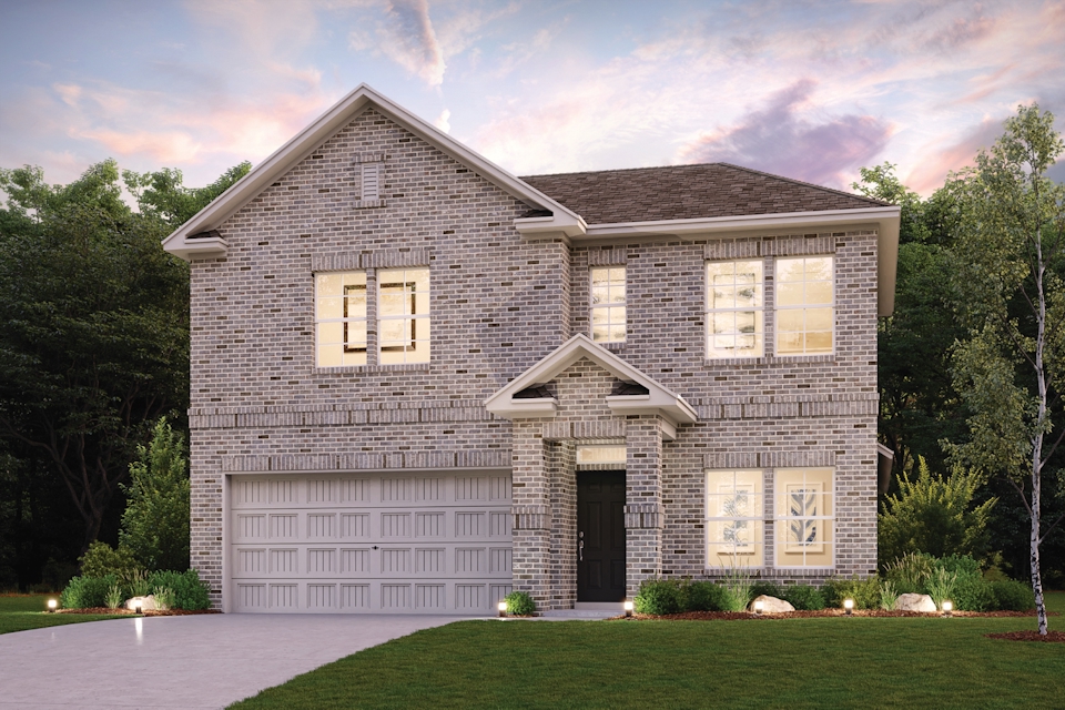 A house with a garage.