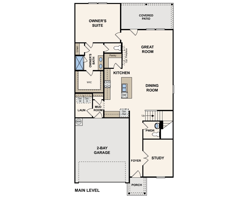 Paige Floor Plan First Floor by Century Communities