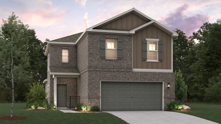 A house with a garage.