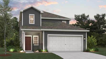 A house with a garage.