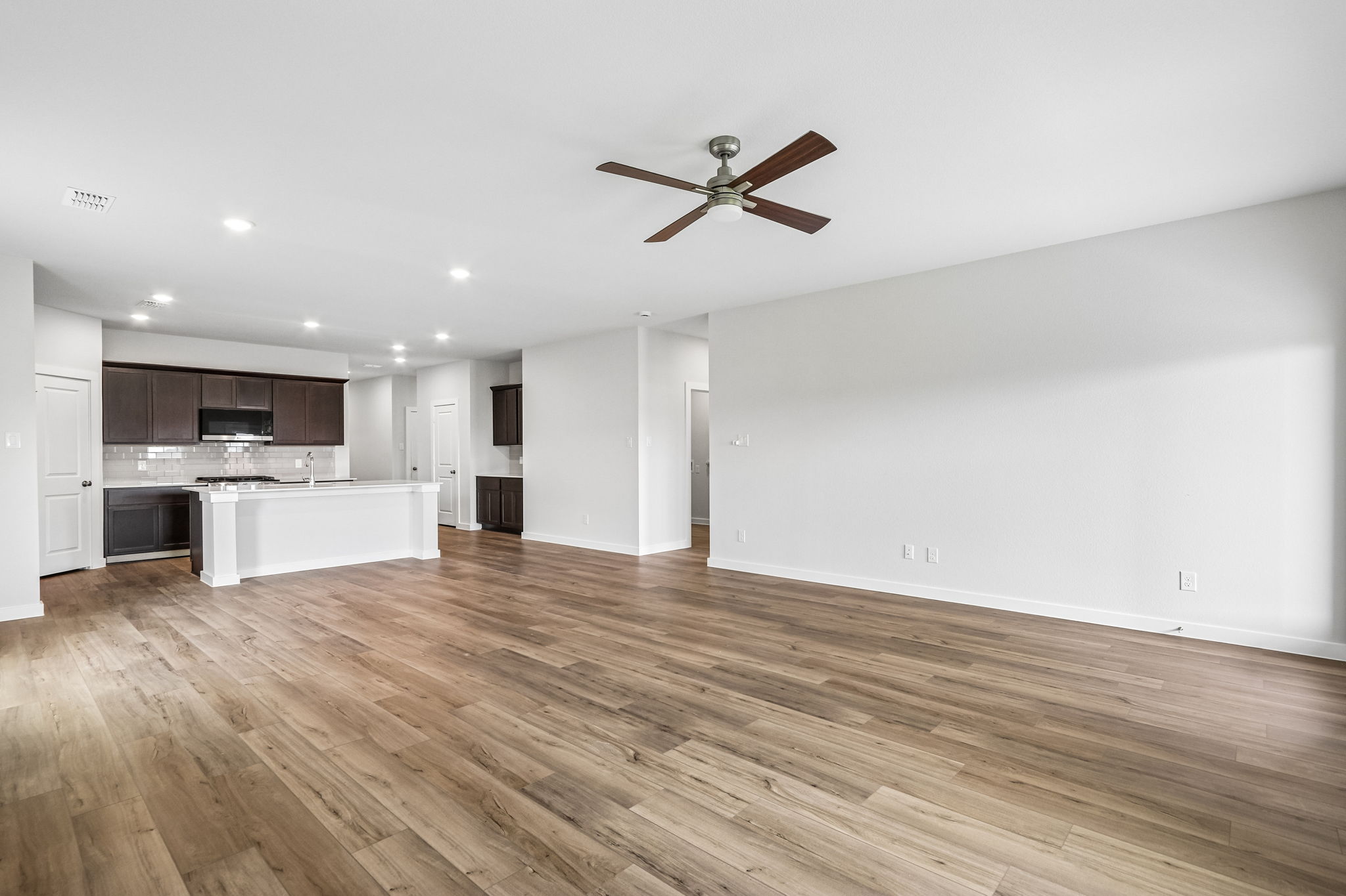 A large empty kitchen.