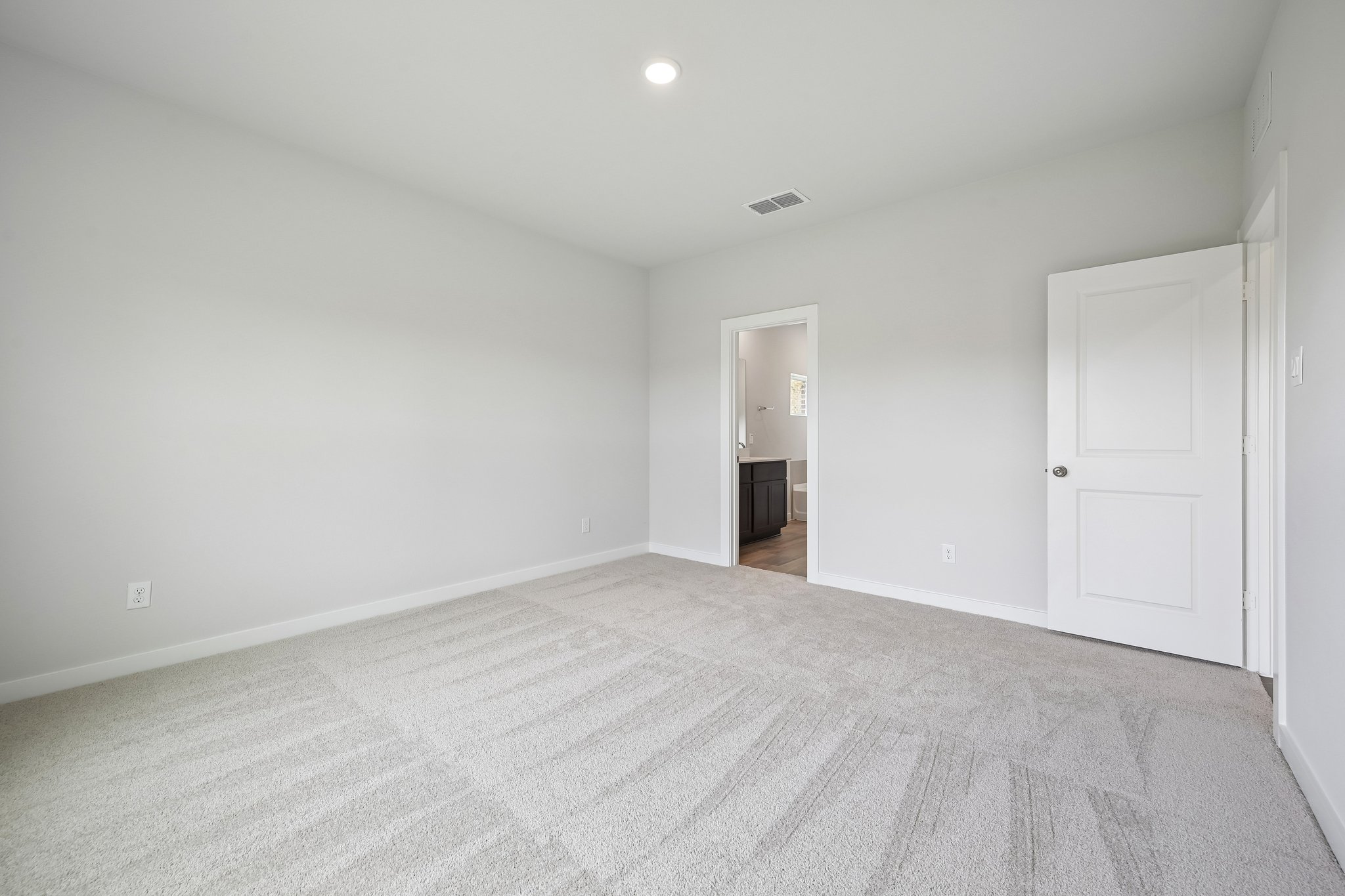 A room with white walls.