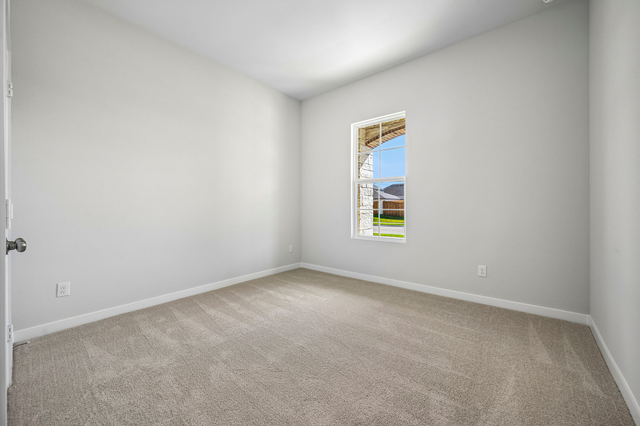 A room with a window.