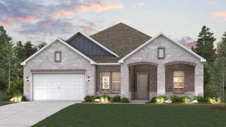 A house with a garage.